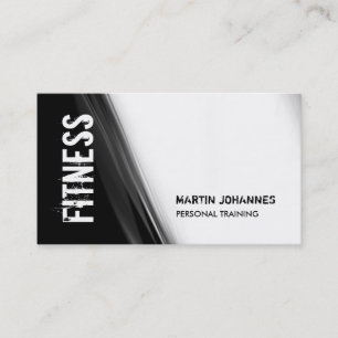 Black White Grey Pattern Modern Business Card