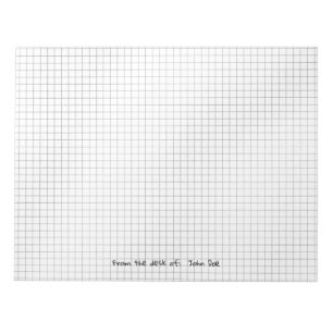 Black/White Grid Pattern From the Desk of Notepad