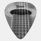 Black & White Guitar Photograph Guitar Pick