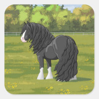 Black & White Gypsy Vanner Tinker Draught Horse