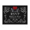 Black White Halloween Skeletons Heart Wedding RSVP