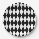 Black White Harlequin Pattern