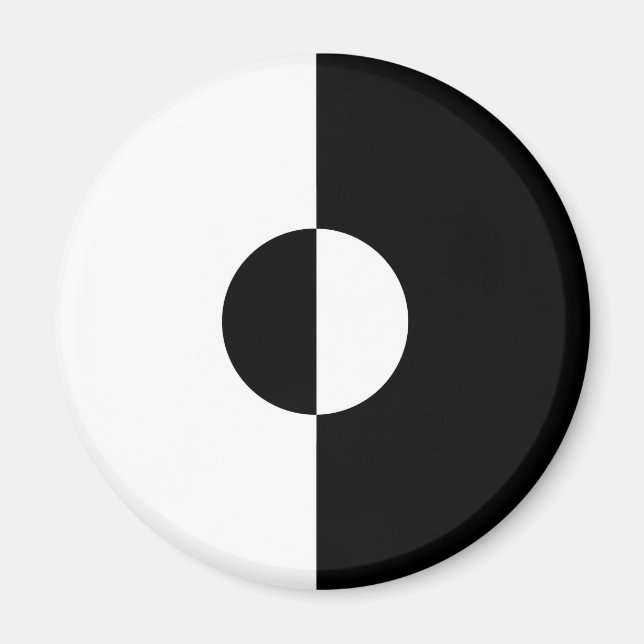 Black & White Harmony Magnet (Front)