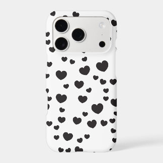 Black & White Heart Pattern art