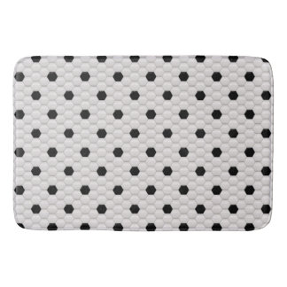 Black & White Hexagon Tile Look Mat