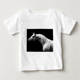 Black & White Horse Baby T-Shirt