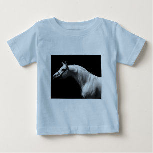 Black & White Horse Baby T-Shirt