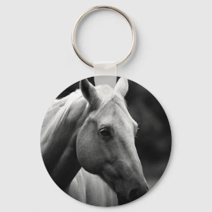 Black White Horse Keychain
