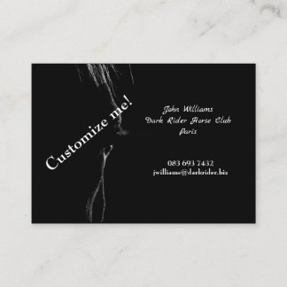 Black & White Horse Silhouette Business Card
