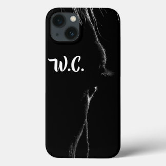 Black & White Horse Silhouette iPhone 13 Case