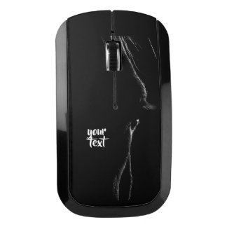 Black & White Horse Silhouette Wireless Mouse