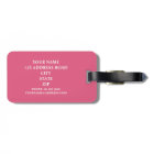 Black, White & Hot Pink Striped Personalized