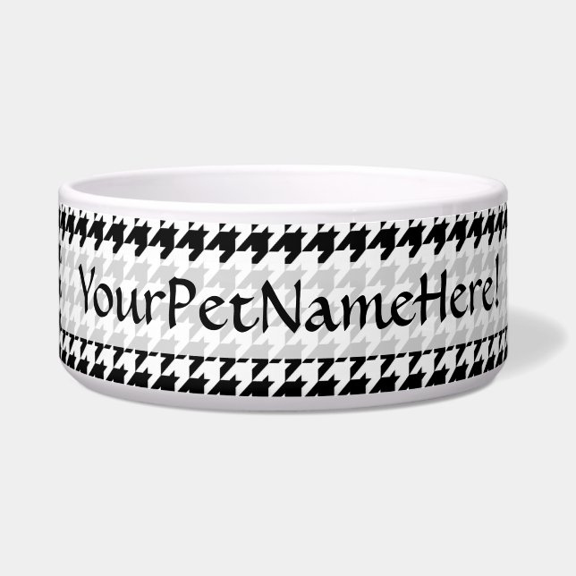 Black/White Houndstooth Stylish Fashion Designer (Left)