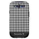 Black/White Houndstooth Stylish Fashion Designer