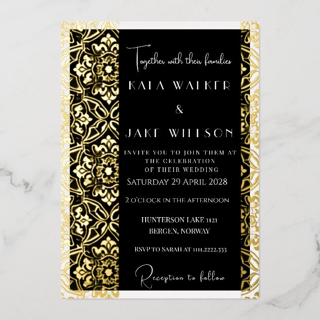 Black & White Italian Tile (Retro-Dotted)  (Front)