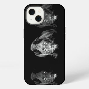 Black & White Jaguar iPhone 13 Case