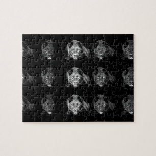 Black & White Jaguar Jigsaw Puzzle
