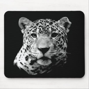 Black & White Jaguar Mouse Pad