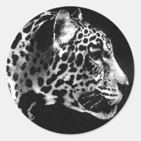 Black & White Jaguar Pop Art