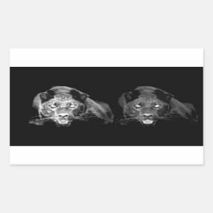 Black & White Jaguar Sticker