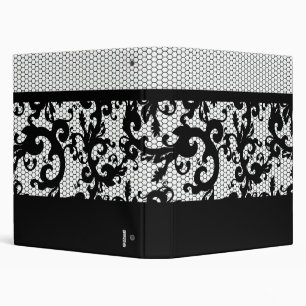 Black & White Lace Binder