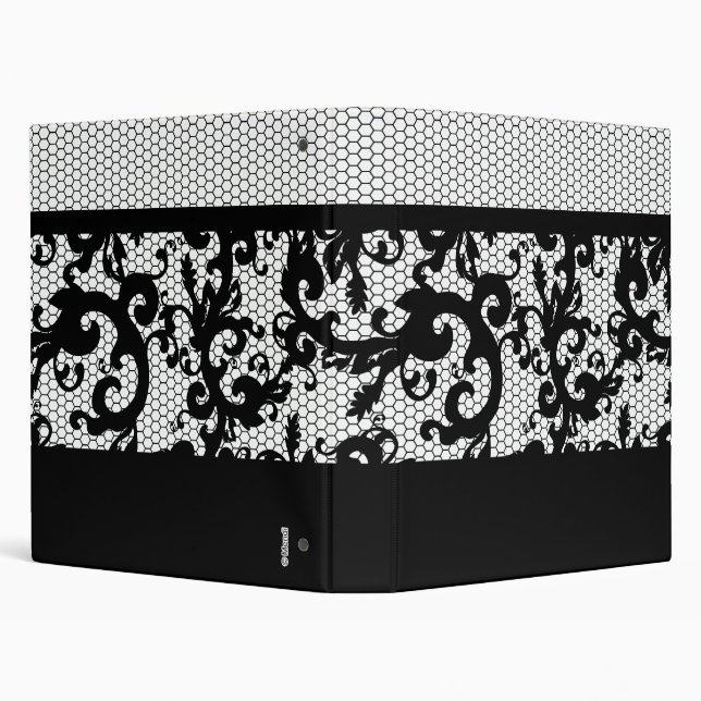 Black & White Lace  Binder (Background)