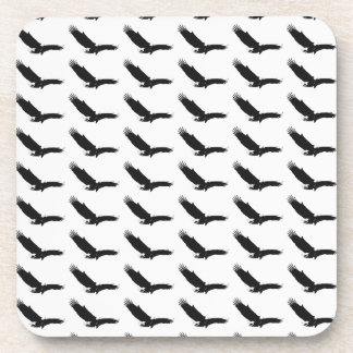 Black & White Landing Eagle Coaster