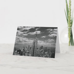 Black & White landscape of New York City skyline Card