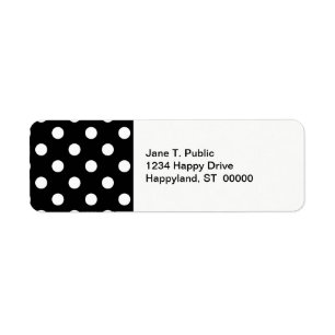 Black White Large Polka Dot Pattern
