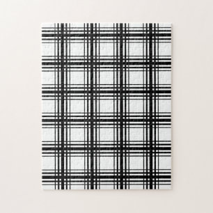 Black & White Lattice Frustrating Jigsaw Puzzle