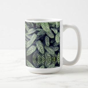Black & White Leaf Pattern  Coffee Mug