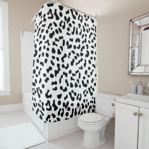 Black & White Leopard Print