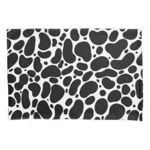 Black & White Line Brush Strokes Pillowcase