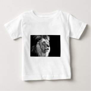 Black White Lion Baby T-Shirt