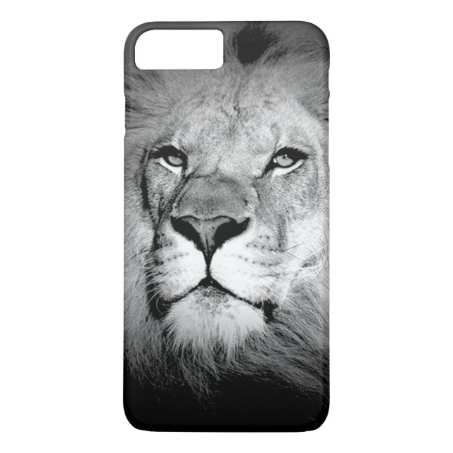 Black & White Lion iPhone 7 Plus Case (Back)