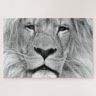 Black & White Lion Jigsaw Puzzle