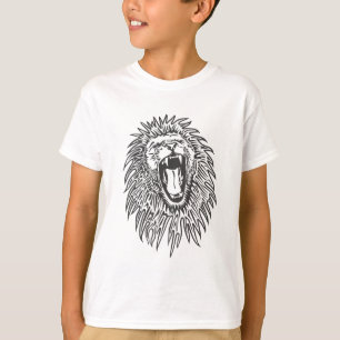 black-white-lion-vector T-Shirt