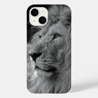 Black & White Lion - Wild Animal Case-Mate iPhone 14 Case