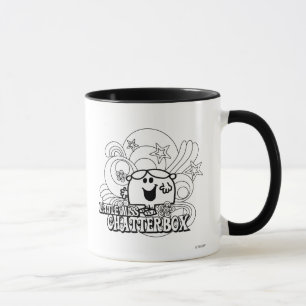 Black & White Little Miss Chatterbox Mug
