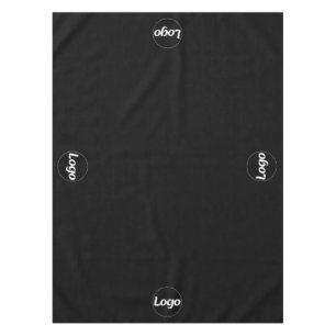 Black White Logo Business Promotional  Tablecloth