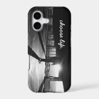 Black & White Longboarding iPhone 5/5S Case