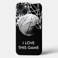 Black & White Love Basketball