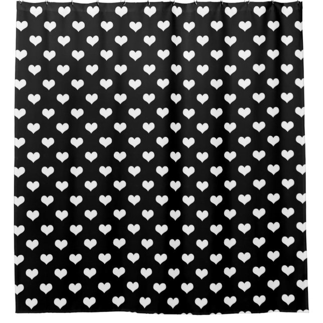 Black White Love Heart Pattern Design  (Front)