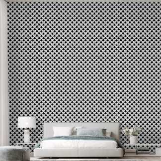 Black & White Love: Simple Hearts Peel and Stick Wallpaper