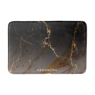 Black & White Marble Bath Mat