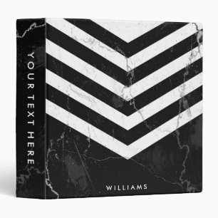 Black & White Marble Binder