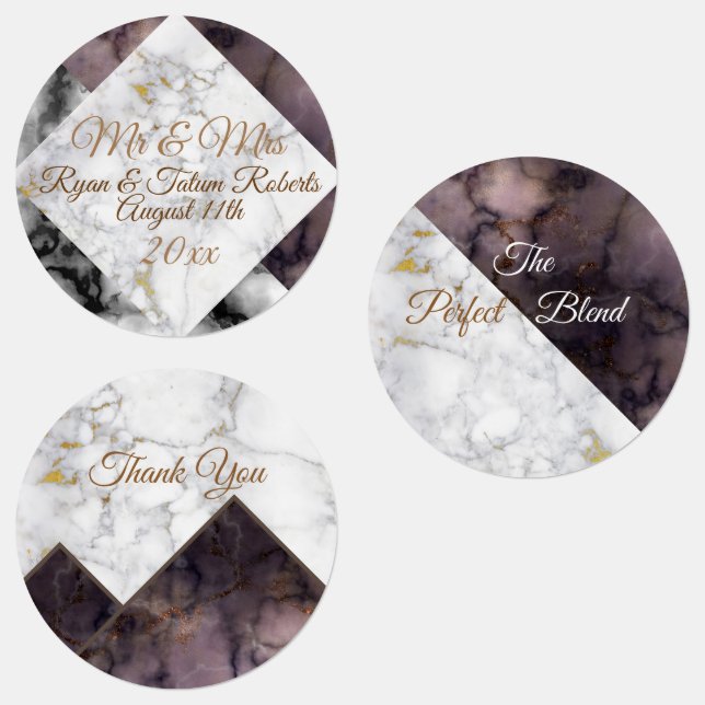 Black & White Marble Colorblock Custom Occasion (Group)