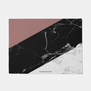 Black & White Marble Doormat