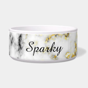 Black white marble gold sparkle flakes Personalize