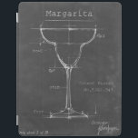 Black & White Margarita Glass Blueprint iPad Cover<br><div class="desc">Black & White Margarita Glass Blueprint. Artist: Ethan Harper. Image ID: 106175Z.</div>